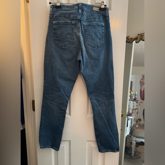 AG Denim Women’s Mari Crop High Rise destructed Jeans Sz 28 - Picture 3 of 4